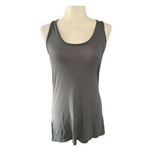 yummie heather thomson womens new solid gray Racerback Cotton tank top Xs $44